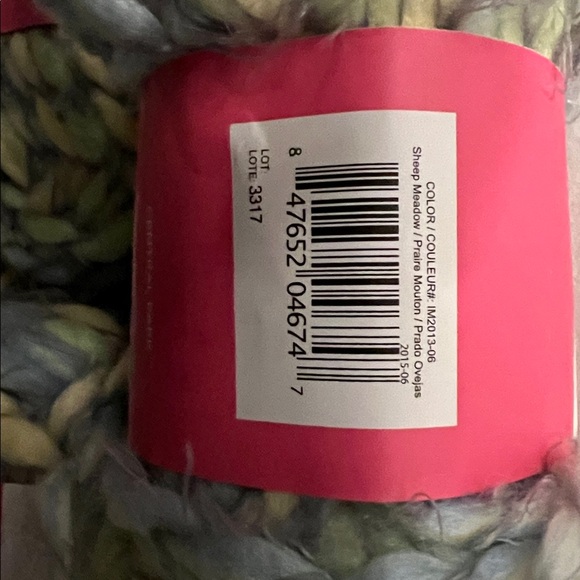 Issac Mizrahi…Premier Yarn in Blue/Yellow/Green…color is Sheep Meadow - Picture 4 of 5